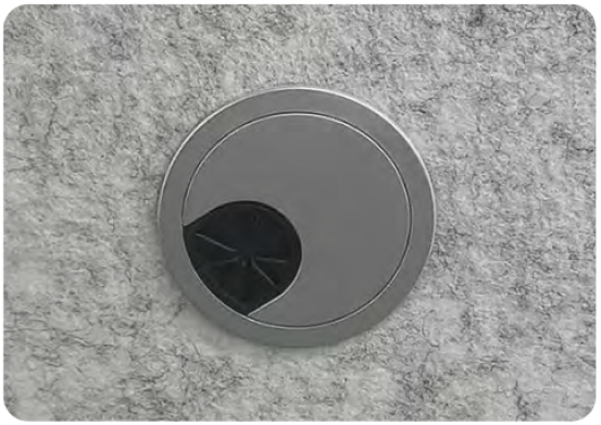 sealable port for office pod